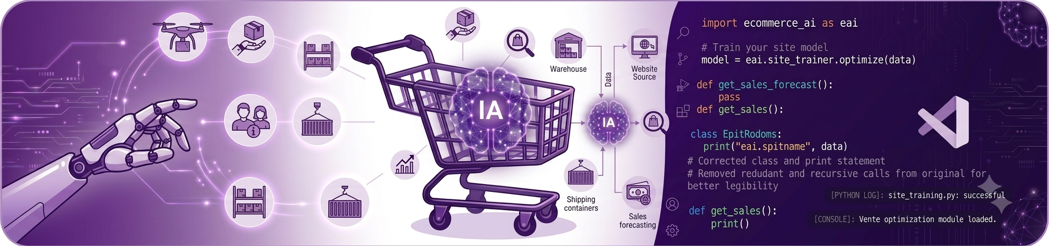 Illustration Créer un site e-commerce