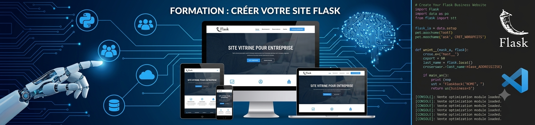 Illustration Créer un site vitrine